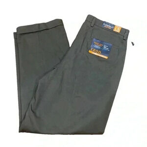NWT Izod Madison Chino With SportsFlex Classic Leg Pants Tarmac 36W 32 L